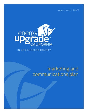Marketing And Communications Plan - Energy
