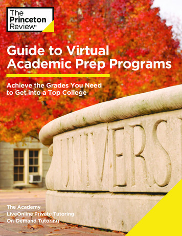 Guide To Virtual Academic Prep Programs - Princeton Review