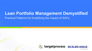 Lean Portfolio Management - Targetprocess Agile Portfolio .