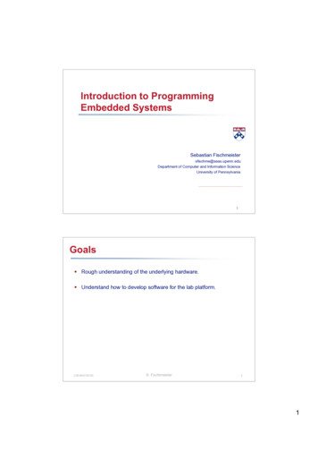 07 Introduction To Programming Embedded Systems