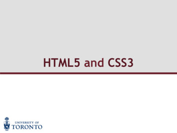 HTML5 And CSS3