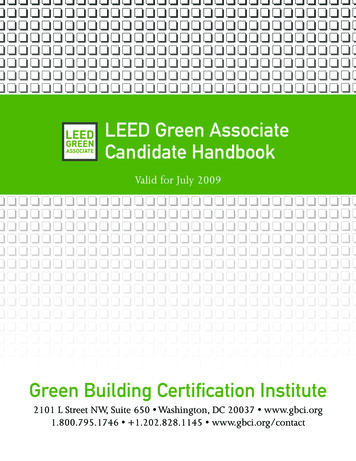 LEED Green Associate Candidate Handbook - ESF