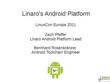 Linaro's Android Platform - ELinux 