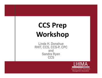 CCS Prep Workshop - LHIMA