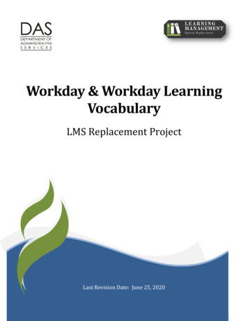 Workday & Workday Learning Vocabulary - Oregon