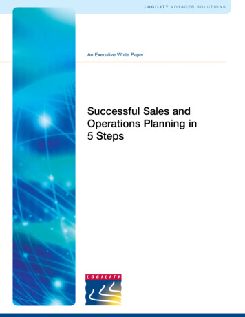 Successful Sales And Operations Planning In 5 Steps