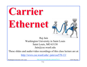 Carrier Ethernet Tutorial