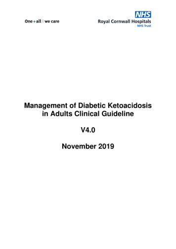 Management Of Diabetic Ketoacidosis In Adults Clinical .