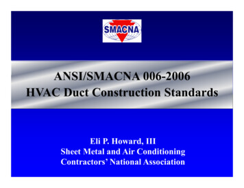 ANSI/SMACNA 006-2006 HVAC Duct Construction Standards