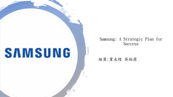 Samsung: A Strategic Plan For Success 組員 黨永煌吳柏霖