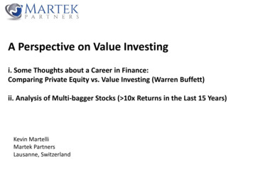 A Perspective On Value Investing - DIY Investor