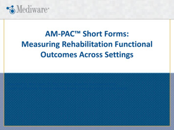 AM-PAC Short Forms - Mediware