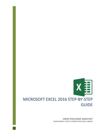 Microsoft Excel 2016 Step-by-Step Guide - MCLINC
