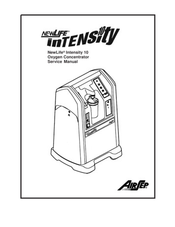 NewLife Intensity 10 Oxygen Concentrator Service Manual