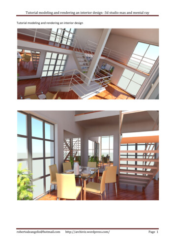 Tutorial Modeling And Rendering An Interior Design -3d .