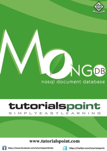 MongoDB - Tutorialspoint