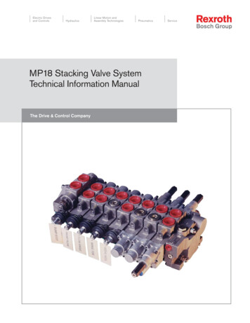MP18 Stacking Valve System Technical Information Manual