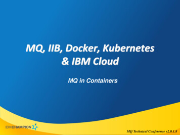 MQ, IIB, Docker, Kubernetes & IBM Cloud