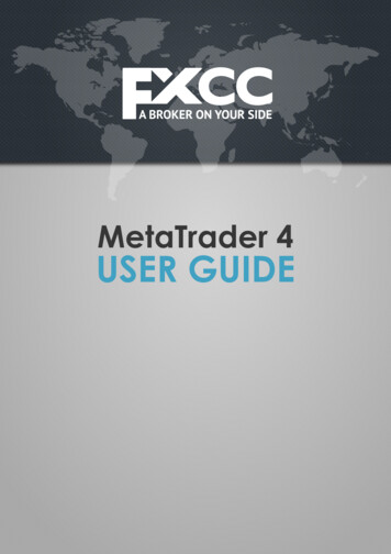 MetaTrader 4 USER GUIDE - FXCC