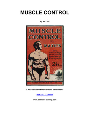 MUSCLE CONTROL - Isometric Training
