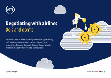 Negotiating With Airlines Do’s And Don’ts