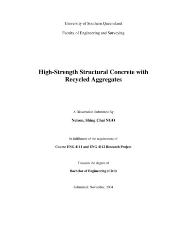 High-Strength Structural Concrete With Recycled Aggregates