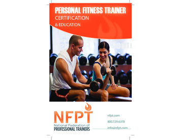CERTIFICATION - Nfpt 