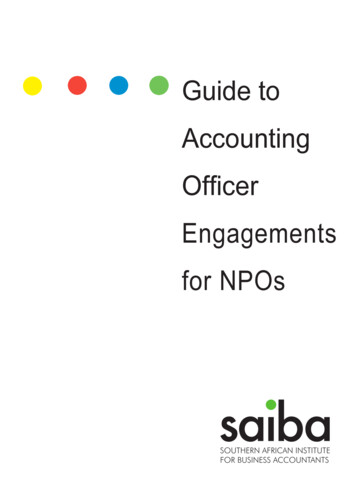 Guide To Accounting Officer Engagements For NPOs