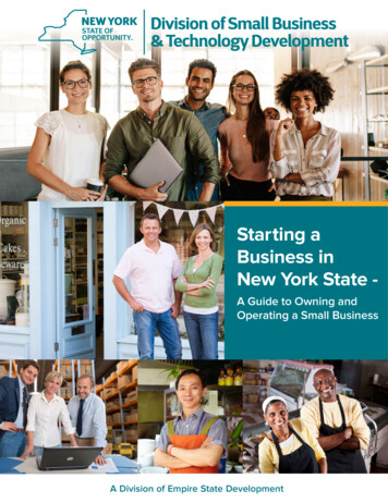 Starting A Business In New York State