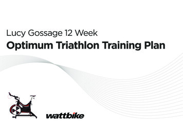 Lucy Gossage 12 Week Optimum Triathlon Training Plan