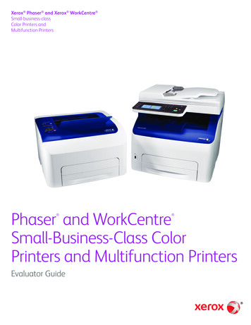 Phaser And WorkCentre Small Business-class Color Printers .