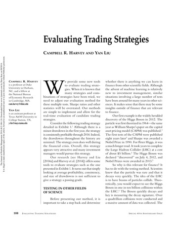 Evaluating Trading Strategies - Duke University