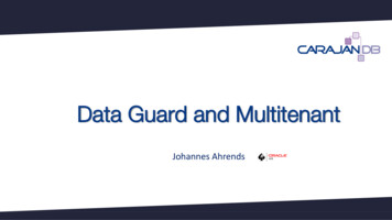 Data Guard And Multitenant - CarajanDB