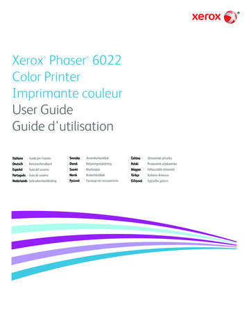 Phaser 6022 User Guide - Xerox