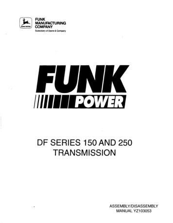 DF SERIES 150 AND 250 TRANSMISSION
