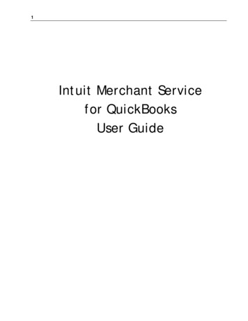 Intuit Merchant Service For QuickBooks User Guide
