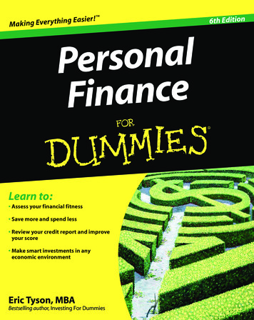 Personal Finance For Dummies - Kadebg