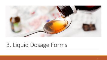 3. Liquid Dosage Forms - WordPress 