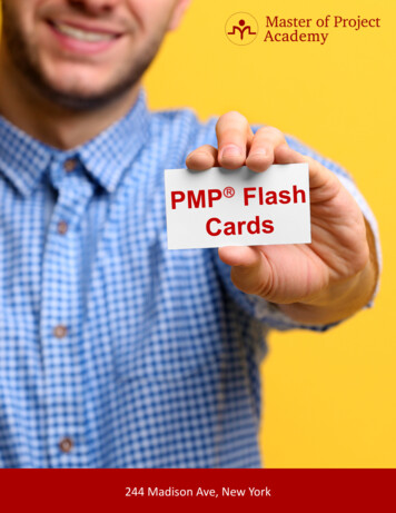 PMP Flash Cards - Master Of Project