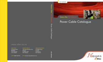 Power Cable Catalogue - Nexans Olex