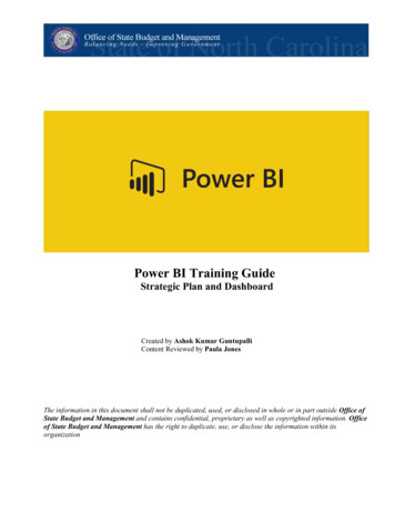Power BI Training Guide Strategic Plan And Dashboard