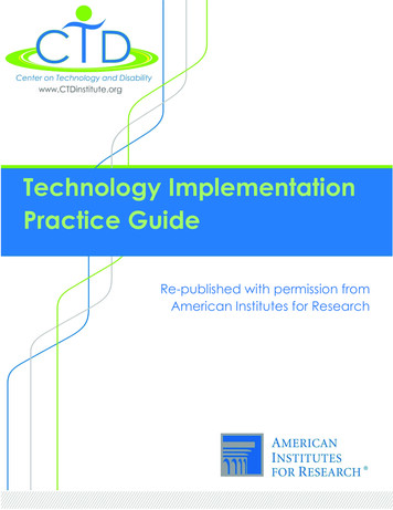 Technology Implementation Practice Guide