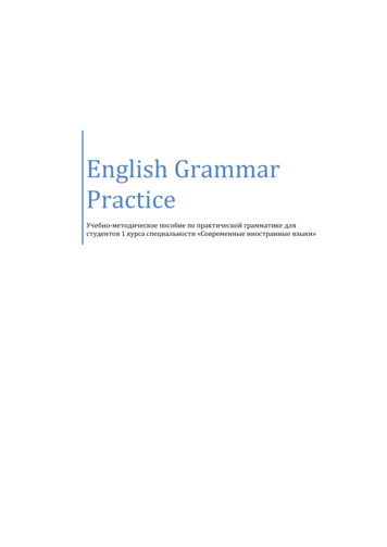 English Grammar Practice - Bsu.by