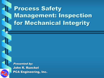 Process Safety Management: Inspection