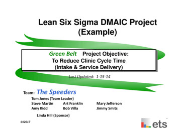 Lean Six Sigma DMAIC Project (Example) - Etsfl 