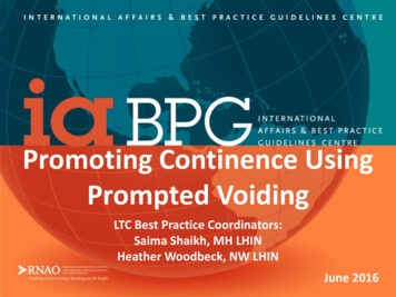 Promoting Continence Using Prompted Voiding