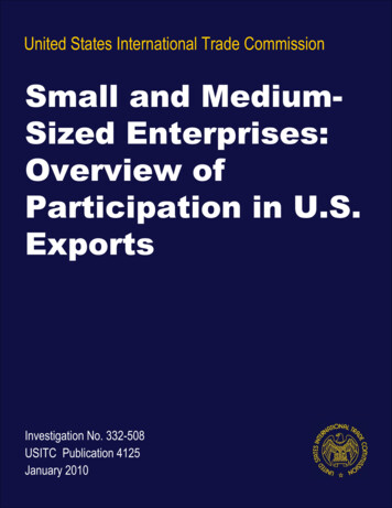Small And Medium- Sized Enterprises: Overview Of .