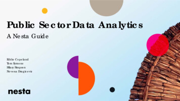 Public Sector Data Analytics - Nesta