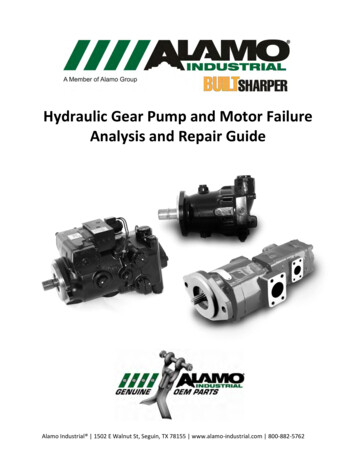 Hydraulic Gear Pump And Motor Failure Analysis And Repair .