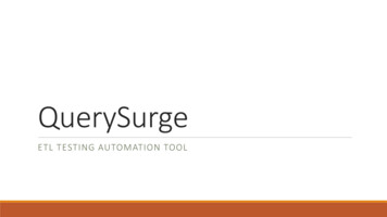 QuerySurge - QA Testing Tools